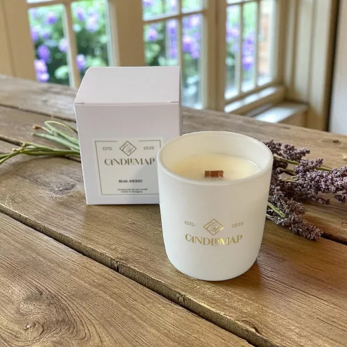 Under the Orange Tree soy wax scented candle