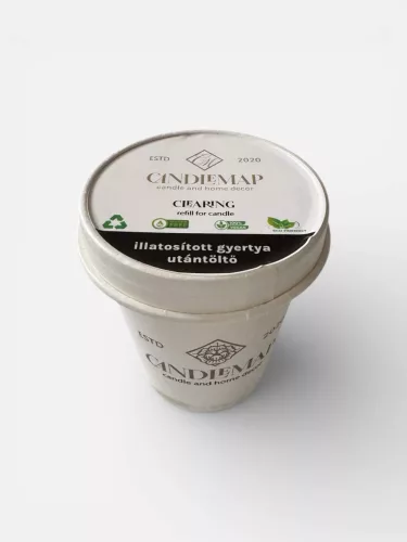 Clearing soy wax scented candle refill