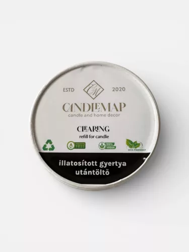 Clearing soy wax scented candle refill