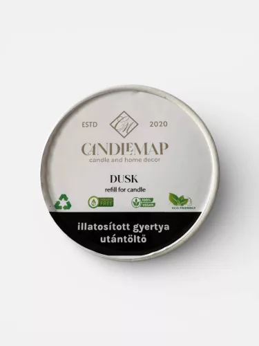 Dusk soy wax scented candle refill