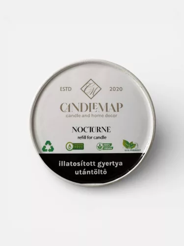 Nocturne soy wax scented candle refill