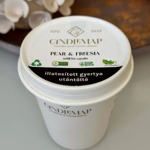 Pear & Freesia Soy Wax Candle Refill