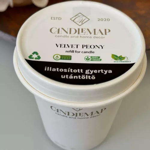 Velvet Peony Soy Wax Candle Refill