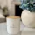 Glass jar for soy wax candles 300 ml - White